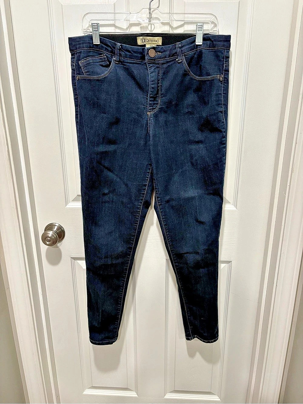Democracy "Ab"solution Skinny Jeans Blue Waist 12